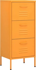 vidaXL Ντουλάπι Αποθήκευσης Μουσταρδί 42,5 x 35 x 101,5 εκ. από Ατσάλι