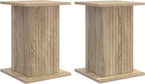 vidaXL Βάση φυτών 2 τμχ. Sonoma Δρυς 30,5 x 30 x 43 εκ