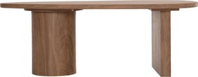 ΤΡΑΠΕΖΙ ΣΑΛΟΝΙΟΥ ΟΒΑΛ ALPER HM18327 MDF ΣΕ SONAMA ΧΡΩΜΑ 110x60x40Υεκ