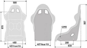 Κάθισμα Sparco 008016RNR Αυτοκίνητο Μαύρο