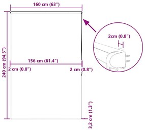 ΚΟΥΡΤΙΝΑ ΜΠΑΝΙΟΥ ΡΟΛΟ ΚΑΣΕΤΑ 160X240ΕΚ. ΠΛΑΤΟΣ ΥΦΑΣΜΑΤΟΣ 156ΕΚ. 4014996