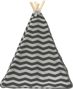 vidaXL Teepee για κατοικίδια με μαξιλάρι 50 x 50 x 60 cm Πολυεστέρας