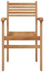vidaXL Καρέκλες κήπου που σωριάζονται 2 pcs Καφέ 55.5 x 55.5 x 90 εκ.