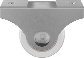 vidaXL Τροχίσκος 2 pcs Λευκό 42 x 11,5 x 29 mm Σίδερο