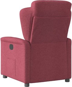 vidaXL Πολυθρόνα Ανακλινόμενη Μπορντό Υφασμάτινη