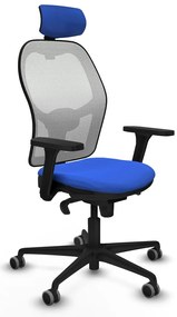 Καρέκλα γραφείου με κεφαλάρι Piqueras y Crespo 3D036G2 Μπλε