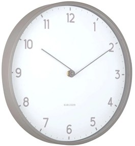 Ρολόι Τοίχου Sencillez Φ30cm Dark Grey Karlsson Πλαστικό