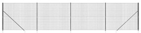 vidaXL Συρματόπλεγμα Περίφραξης Ανθρακί 1,6 x 10 μ. με Καρφωτές Βάσεις
