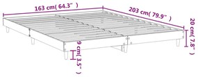 ΠΛΑΙΣΙΟ ΚΡΕΒΑΤΙΟΥ ΛΕΥΚΟ 160 X 200 ΕΚ. ΑΠΟ ΕΠΕΞΕΡΓΑΣΜΕΝΟ ΞΥΛΟ 832021