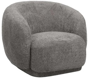 Πολυθρόνα Karpen HM9600.01 93x87x78cm Με Μπουκλέ Ύφασμα Grey Ύφασμα