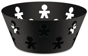 Φρουτιέρα - Ψωμιέρα Girotondo AKK04 B Φ20,5x8,8cm Μεταλλική Black Alessi Μέταλλο