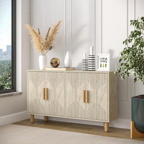 Μπουφές Τραβερτίνη ROGER 120x29,6x73,6