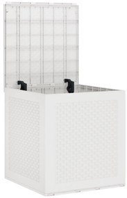 vidaXL Σακούλα Αποθήκευσης Κήπου Λευκή 55x53x57 εκ PP