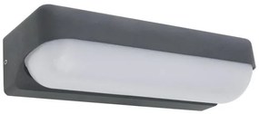 Απλίκα Φωτιστικό Τοίχου LED 10W Ανθρακί 420Lm IP54 Honna 34174W Globo Lighting-34174W-Ανθρακί 34174W