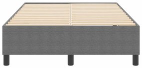 vidaXL Κρεβάτι με ελατήρια Ανοιχτό γκρι 120 x 190 cm Βελούδο