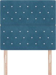 vidaXL Κεφαλάρι Σκούρο Μπλε 90 cm Βελούδο