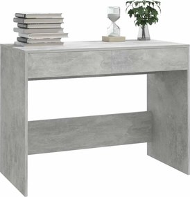 vidaXL Γραφείο Γκρι Σκυροδέματος 101x50x76,5 εκ. Επεξεργασμένο Ξύλο