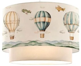 Παιδικό φωτιστικό οροφής Balon  σε κρέμα απόχρωση Φ30x20εκ