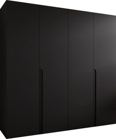 Ντουλάπα Mila I-Μαύρο-Μήκος: 200εκ