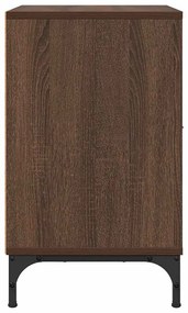 vidaXL Κομοδίνα 2 pcs Καφέ δρυς 49 x 36 x 61 εκ Επεξεργασμένο ξύλο