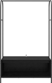vidaXL Ράφι Ρούχων Μαύρο 100 x 44 x 160 εκ Επεξεργασμένο ξύλο