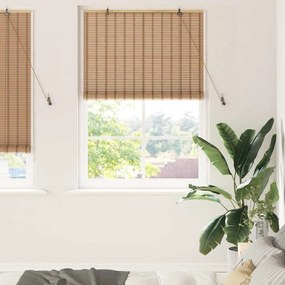 vidaXL Ρόλερ και Σκιάδια Ανοιχτό καφέ 120 x 220 cm Μπαμπού