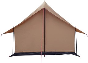 vidaXL Καταφύγιο Τέντας Καφέ 340 x 246 x 210 εκ. Πολυβάμβακας