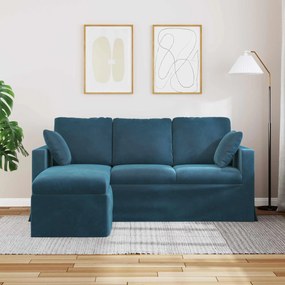 vidaXL Καναπές Μπλε 178 x 134 x 80 εκ Βελούδο