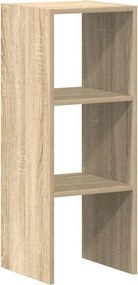 vidaXL Βιβλιοθήκη Στοιβαζόμενα Sonoma Δρυς 30x30x80 εκ. Επεξ. Ξύλο