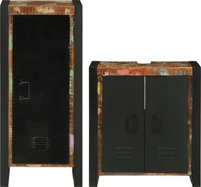 vidaXL Σετ Επίπλων Μπάνιου 2 τμχ. Πολύχρωμο 55 x 35 x 60 εκ.
