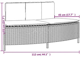 Πλαίσιο Τζακούζι Μαύρο από Συνθετικό Ρατάν + Μασίφ Ξύλο Ακακίας - Μαύρο