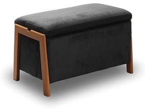 DALI ΣΚΑΜΠΟ VELVET GREY ΜΕ ΑΠΟΘ. ΧΩΡΟ 75X42X44εκ. ZITA PLUS 75X42X44εκ.