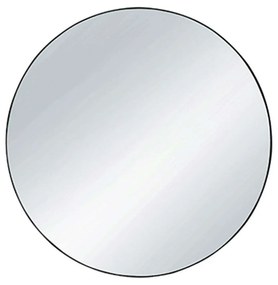 Καθρέπτης Τοίχου Στρογγυλός Esra 1330102 Φ50cm Black Mirrors &amp; More Metal, Glass