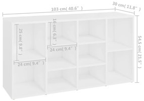 ΠΑΠΟΥΤΣΟΘΗΚΗ ΛΕΥΚΗ 103 X 30 X 54,5 ΕΚ. ΑΠΟ ΜΟΡΙΟΣΑΝΙΔΑ 803290