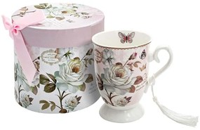 Φλυτζάνι Καφέ Σε Κουτί Δώρου Floral 374-224-311 12x11cm Multi Κεραμικό