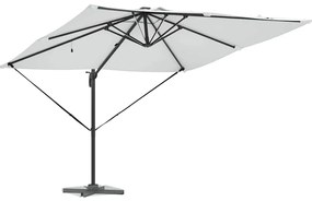 vidaXL Κανδυλέρας Ρόμα με Ηλιακά LED - Σαμπανί - 286 x 285 x 270 εκ. - Αλουμίνιο