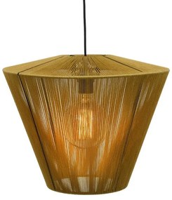 Ceiling Single Light Cord Fylliana Gold 50x35 cm 50x50x100 εκ.