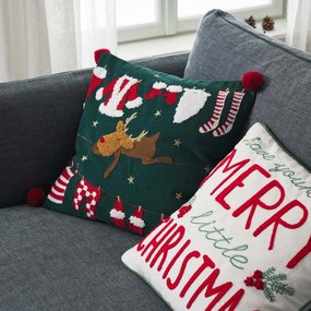 Χριστουγεννιάτικη Μαξιλαροθήκη (43x43) Gofis Home Xmas 385