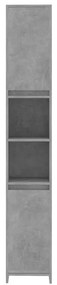 vidaXL Στήλη Μπάνιου Γκρι του Σκυροδέματος 30x30x183,5 εκ. Μοριοσανίδα