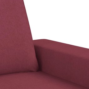vidaXL Πολυθρόνες Σετ 4 Τεμαχίων Μπορντό από Ύφασμα