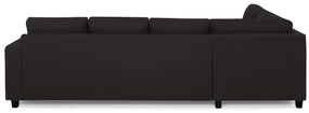 Γωνιακός Καναπές Scandinavian Choice C166, Μαύρο, 287x199x79cm