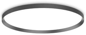 Φωτιστικό Οροφής Πάνελ LED 68W Μαύρο 2700K ΙΡ40 Φ90cm Fly 341217 Ideal Lux 341217