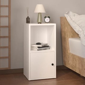 Κομοδίνο Vito Megapap χρώμα λευκό 34x30x66,4εκ.-GP041-0088,1