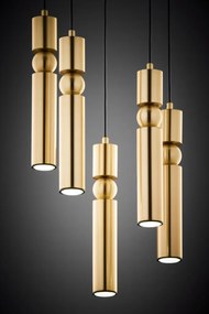 Κρεμαστό Φωτιστικό Alas Φ37cm 5xGU10 Χρυσό