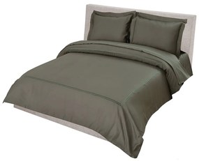 Σεντόνια Satin Embroidered Classico 3 (Σετ 4τμχ) Green Anna Riska King Size 270x270cm 100% Cotton Satin