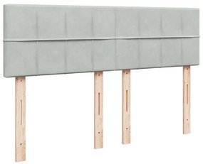 ΚΡΕΒΑΤΙ BOXSPRING ΜΕ ΣΤΡΩΜΑ ΑΝΟΙΧΤΟ ΓΚΡΙ 140X190 ΕΚ. ΒΕΛΟΥΔΙΝΟ 3286306