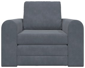 vidaXL Καναπές Κρεβάτι 2 σε 1 Σκούρο Γκρι 98x71x83 εκ. Βελούδο