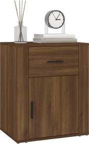 vidaXL Κομοδίνο Καφέ Δρυς 50x36x60 εκ. από Επεξεργασμένο Ξύλο