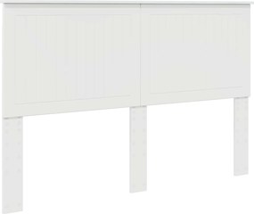vidaXL Κεφαλάρι με κεφαλάρι Λαμπερό Λευκό 150 cm Επεξεργασμένο ξύλο