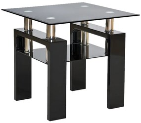 LISA D BENCH TRANSP. / ΜΑΥΡΟ ΒΕΡΝΙΚΙ 60x60x55 DIOMMI LISADCLH1 DIOMMI-80-2159